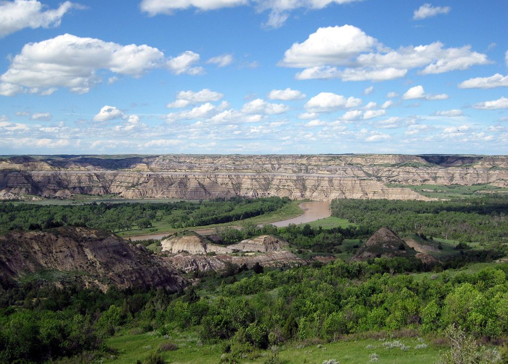Theodore Roosevelt National Park representing North Dakota service for heavy equipment, commercial buses, fleets and enclosed high-value vehicles